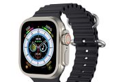 HOCO Y12 Ultra Smart Watch Sleek Black Colour with Black Strap Loop - Large. Fitness Tracker, Precision GPS, Action Button, Extra-Long Battery Life, 1.96" Brighter Retina Display
