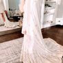 Daughters of Simone Designer Short Wedding Dress with Cape 60's Mod Image 6