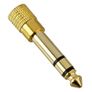 New Gold 3.5 mm to 6.5 mm Jack Audio Converter Adaptor 6.3 #24 Image 2