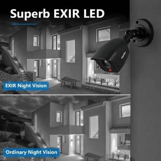 27611 SANNCE 4PCS 2.0MP 1080P TVI CCTV Surveillance Security Camera Indoor Outdoor IR Night Vision with BNC cable
