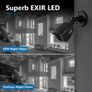 27611 SANNCE 4PCS 2.0MP 1080P TVI CCTV Surveillance Security Camera Indoor Outdoor IR Night Vision with BNC cable Image 3