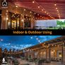 Festoon Lights Outdoor String Lights 48FT with 15+3 Plastic Bulbs IP65 Festoon Lights Mains Powered Patio Lights (FREE POSTAGE) Image 7