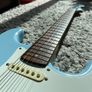 NOT a Fender, an SX Stratocaster in Sonic Blue Image 8