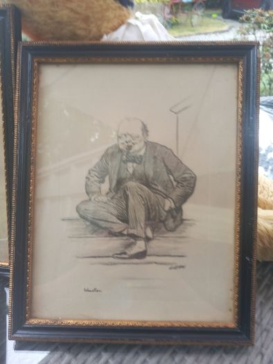 Antique prints by Sir David Low, 1926, 100 years old, D18