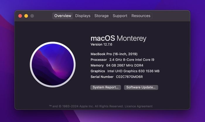 MacBook Pro 16" i9 8-Core 64GB Ram 512GB SSD