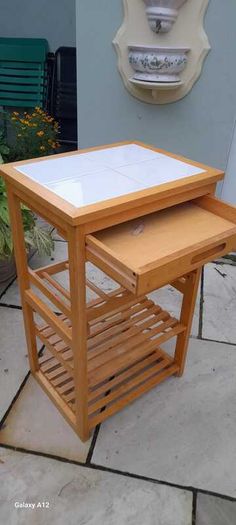Tiled Kitchen Trolley