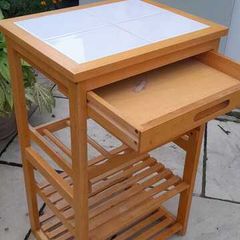 Tiled Kitchen Trolley