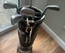 Golf clubs with bag