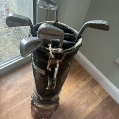 Golf clubs with bag