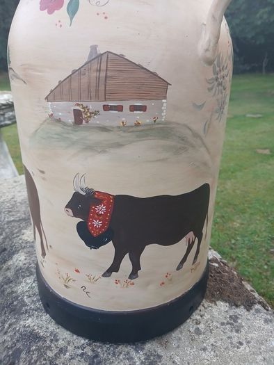 vintage french milk can