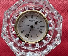 Heavy Vintage Waterford Crystal Octagon Desktop Clock