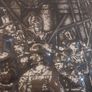 Fabulous Rembrandt's The Night Watch Vintage Hinged Biscuit Tin with a Raised Relief Reproduction of the Famous Painting, Attributed to the Victoria Biscuit Company of Holland Image 8