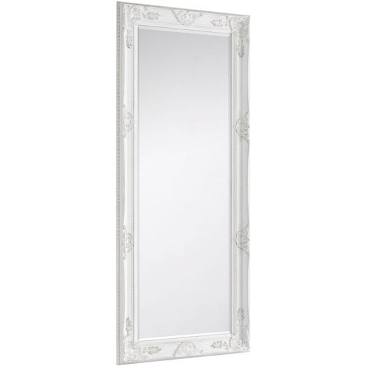 Large lean to white mirror