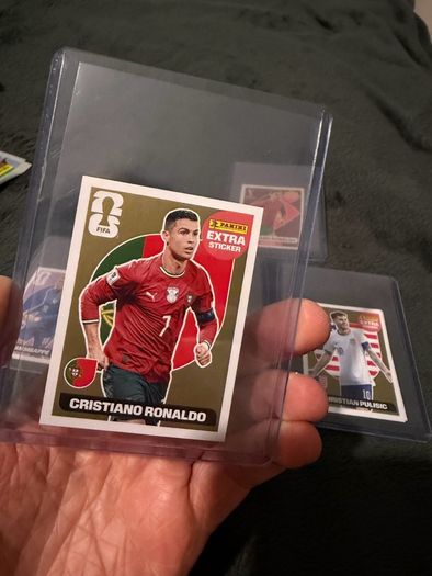 World Cup Panini Extra Sticker Cristiano Ronaldo GOLD