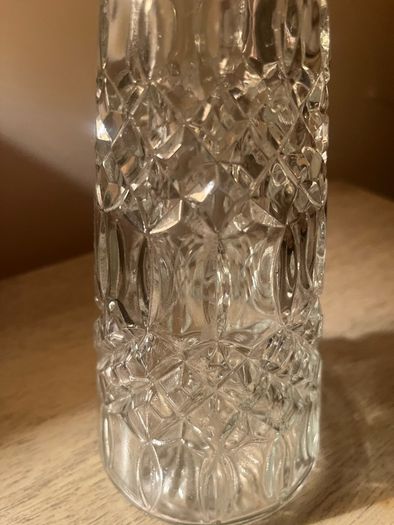 Vintage ships decanter. Bacchus faced. Silver plated. Claret jug