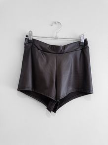 New Boohoo Winona Wet Look Knicker Shorts