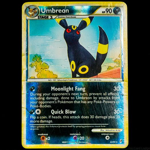 Umbreon 22/95 Reverse Holo Rare Eeveelution HeartGold & SoulSilver Call of Legends Pokemon Card