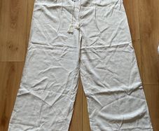 Ladies Linen Blend Trousers Size XL Brand New with tags