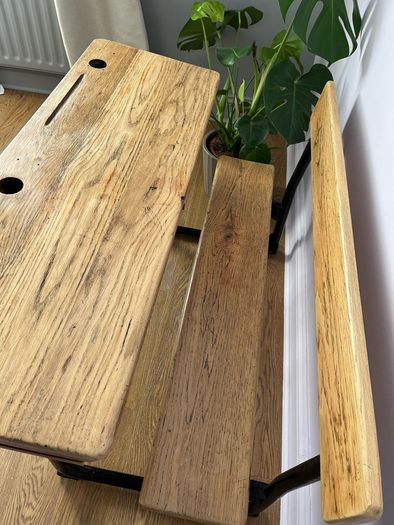 vintage school desk