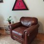 Leather sofa and armchairs Image 3