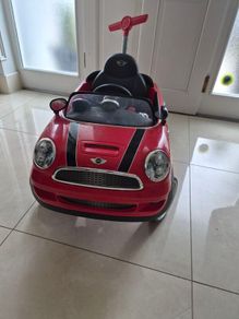 Rollplay Mini Cooper Push Along Ride-On Red Toddler Toy