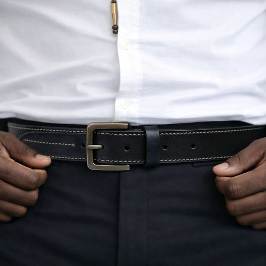 Unisex Genuine Leather Belt Classic Handmade Belt Durable, Long-Lasting, Stylish Leather Waist Belt