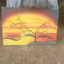 XL Acrylic Sunrise on stretched canvas Image 4