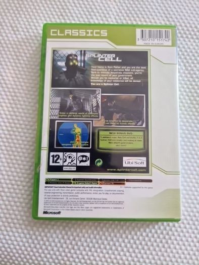 Tom Clancy s Splinter Cell Xbox Original Games Original