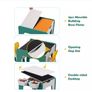 Kids Table Chair Set Kids Building Block Game Table for Children with 2 Chairs Learning Drawing Children Play Room Furniture Image 2