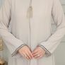 Brand New Women's Abaya Open Cut Long Sleeve Floor-Length Zipper Image 5