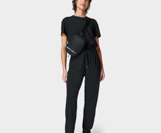 Sweaty Betty Explorer Short-Sleeve Jumpsuit - Black Size Small (UK 10 / EU 38)