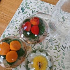 Lucite Jam pots