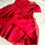 M&S red tulle dress 3/4y Image 3