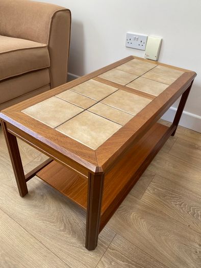Tiled brown Coffee table
