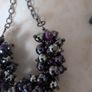 Purple Poppy Pearl Style & Stone Necklace & Bracelet Set. Costume  Jewellery.New. Image 5