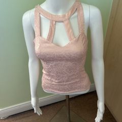 Light pink "Bershka" cut out top