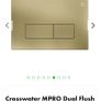 Crosswater Brass Toilet flush plate Image 3