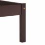Bed Frame Dark Brown Solid Pine Wood 140x200 cm Image 6