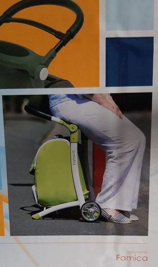 1 x Shop and Sit Trolley Grey/Black