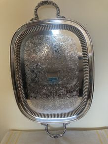 Vintage Silver Plate Tray