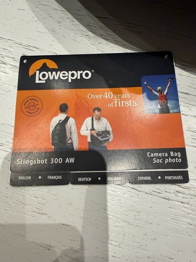 Lowepro Slingshot 300 AW Photo Sling Bag For Pro Digital SLR & 3-4 Lenses - Black