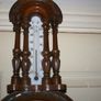 Vintage Barometer Thermometer Hand Carved Body Collectable 1950 Weather Checker L21" Image 7