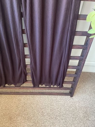 trousers Bnwt Zara size large pleated wide leg trousers plum shade
