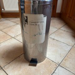 Chrome Colour Kitchen Waste Bin