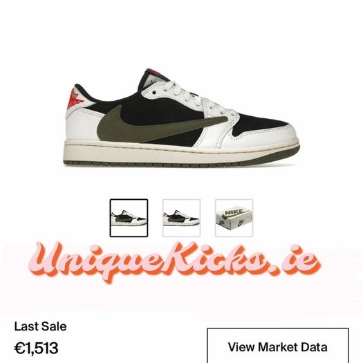Get Luxury Jordan 1 Low x Travis Scott Medium Olive
