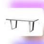 Contemporary grey dining table 200cm Image 8