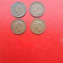 4 British Halfpennies Image 2