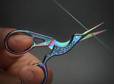 Rainbow Stork Embroidery Scissors