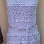 AX Paris Lilac Lace Layered Mini Dress Size 14 Image 2
