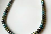 HONORA cultured pear necklace with sterling silver clasp
